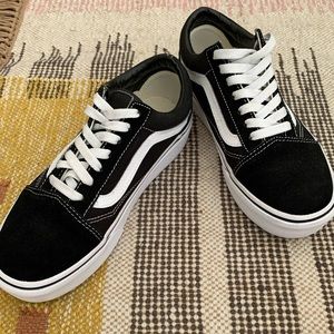 Vans Canvas Old Skool Black & White Shoes
